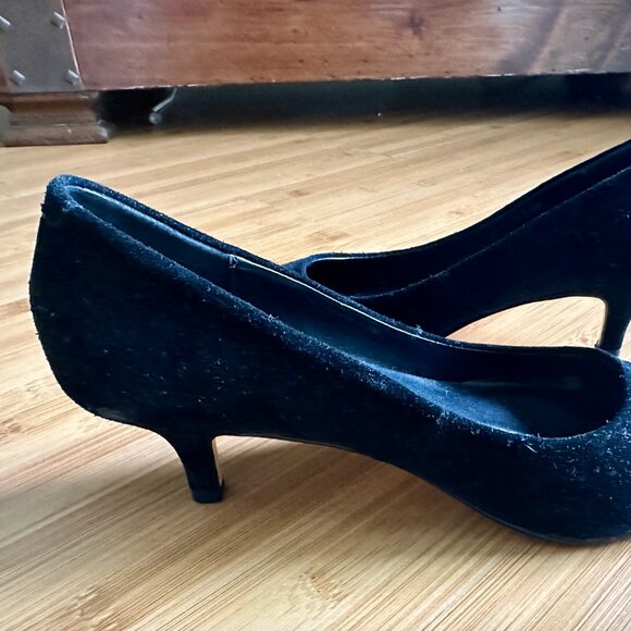 Dolce Vita Black Suede Kitten Heels Size 7.5M - Picture 5 of 8